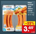 Käsekrainer oder Debrecziner im Angebot bei Netto Marken-Discount in Ravensburg Käsekrainer oder Debrecziner Angebote bei Netto Marken-Discount Ravensburg für 3,49 €