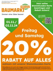 Aktueller Globus-Baumarkt Baumarkt Prospekt in Arnstadt und Umgebung, "Immer eine Idee besser" mit 5 Seiten, 27.10.2024 - 02.11.2024