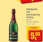 Sekt Flaschengärung Riesling im Angebot bei Markant in Wismar Sekt Flaschengärung Riesling Angebote von Rotkäppchen bei Markant Wismar für 5,00 €
