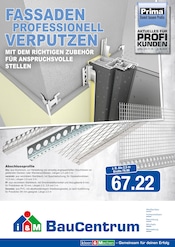 i&M BauCentrum Baumärkte Prospekt der aktuellen Woche mit 2 Seiten, gültig von 01.09.2025 bis 30.09.2025, in Steigra und Umgebung Aktueller i&M BauCentrum Baumärkte Prospekt in Steigra und Umgebung, "Fassaden professionell VERPUTZEN" mit 2 Seiten, 01.09.2025 - 30.09.2025