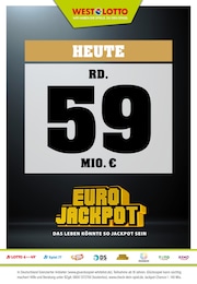 Westlotto Prospekt: "Heute rd. 59 Mio. €", 3 Seiten, 28.10.2024 - 29.10.2024