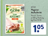 Veganer Aufschnitt von MYVAY im aktuellen ALDI SÜD Prospekt