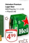 Premium Lager Beer von Heineken im aktuellen GLOBUS Prospekt