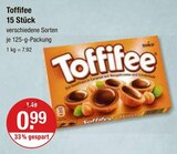 Toffifee Angebot im V-Markt Prospekt Toffifee im V-Markt Prospekt zum Preis von 0,99 âŹ