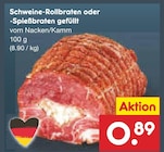Schweine-Rollbraten oder -Spießbraten gefüllt im Angebot bei Netto Marken-Discount in Weiden Schweine-Rollbraten oder -Spießbraten gefüllt Angebote bei Netto Marken-Discount Weiden für 0,89 €