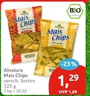 Mais Chips Paprika von Alnatura im aktuellen budni Prospekt für 1,29 €