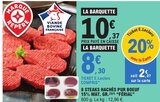 8 steaks hachés pur boeuf 15% mat. Gr. 'férial' dans le catalogue E.Leclerc