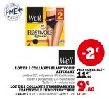 Lot de 2 collants Elastivoile Affinant - Well dans le catalogue Super U