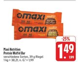 Protein Waffel Bar im Angebot bei E center in Dresden Protein Waffel Bar Angebote von Maxi Nutrition bei E center Dresden für 1,49 €