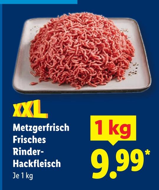 Metzgerfrisch Frisches Rinder-Hackfleisch