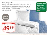 Karo-Steppbett bei GLOBUS im Prospekt "" für 9,99 €