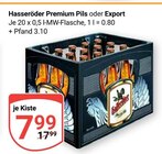 Premium Pils im Angebot bei GLOBUS in Salzgitter Premium Pils Angebote von Hasseröder bei GLOBUS Salzgitter für 7,99 €