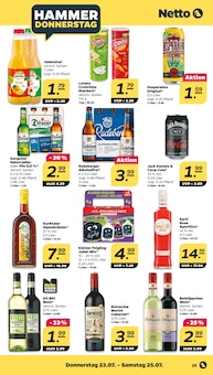 Jack Daniels Angebot im Netto mit dem Scottie Prospekt, gültig von 20.07.2026 bis 25.07.2026 Jack Daniels Angebot im aktuellen Netto mit dem Scottie Prospekt auf Seite 29