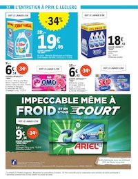 Offre Ariel dans le catalogue E.Leclerc du moment à la page 32