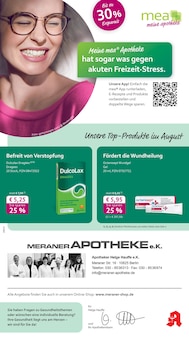 mea - meine apotheke Prospekt der Woche "Unsere August-Angebote" Seite 1, 01.08.2025 bis 31.08.2025 für Berlin Aktueller mea - meine apotheke Prospekt "Unsere August-Angebote" Seite 1 von 4 Seiten für Berlin