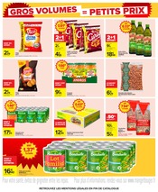 Promos Huile d'olive vierge dans le catalogue "GROS VOLUMES = PETITS PRIX" de Carrefour Huile d'olive vierge en promo dans le catalogue Carrefour à la page 28