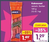Kabanossi von Snack it für 1,29 € bei Netto Marken-Discount im Angebot Kabanossi von Snack it im aktuellen Netto Marken-Discount Prospekt