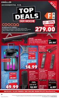 Fernseher im Kaufland Prospekt "Aktuelle Angebote" mit 56 Seiten (Bocholt)