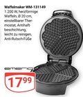 Aktuelle Waffeleisen Angebote bei GLOBUS in Ludwigshafen (Rhein) Aktuelles Waffelmaker WM-131149 Angebot bei GLOBUS in Ludwigshafen (Rhein) ab 17,99 €