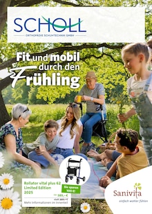 Aktueller Scholl Orthopädie-Schuhtechnik GmbH Prospekt "Fit und mobil durch den Frühling" Seite 1 von 6 Seiten für Remchingen