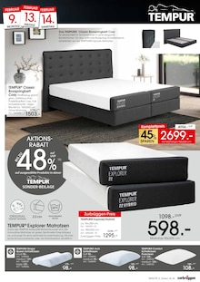 Matratze im Zurbrüggen Prospekt "Tempur Fachberatertage" mit 4 Seiten (Bremen)