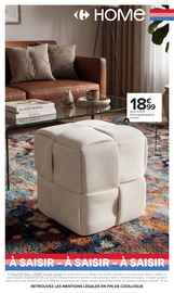 Promos Pouf dans le catalogue "HOME" de Carrefour Pouf en promo dans le catalogue Carrefour à la page 3