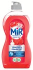 Liquide vaisselle vinaigre & framboise dégraissage expert - MIR en promo chez Intermarché Super Liquide vaisselle vinaigre & framboise dégraissage expert - MIR dans le catalogue Intermarché Super