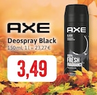 Deospray Black im Angebot bei Kaufhaus Stolz in Flensburg Deospray Black Angebote von AXE bei Kaufhaus Stolz Flensburg für 3,49 €