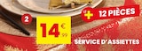 Service d'assiettes - Stokomani à Noisy-le-Grand Service d'assiettes en promo chez Stokomani Noisy-le-Grand à 14,99 €