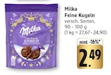 Feine Kugeln Angebote von Milka bei EDEKA Schwäbisch Hall für 2,49 €