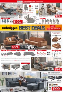 Sofa im Zurbrüggen Prospekt "BEST DEALS!" mit 20 Seiten (Dortmund)