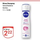 Deospray Angebote von Nivea bei GLOBUS Oberursel für 2,22 €