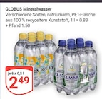 Aktuelles Mineralwasser Angebot bei GLOBUS in Duisburg ab 2,49 €