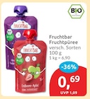 Fruchtpüree Erdbeere-Apfel von Fruchtbar im aktuellen budni Prospekt für 0,69 €