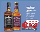 Tennessee Whiskey Angebote von Jack Daniels bei combi Neustadt für 14,99 €