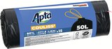 Sacs poubelle lien coulissant 15 x 50 L - APTA - Intermarché Hyper Sacs poubelle lien coulissant 15 x 50 L - APTA à 1,39 € dans le catalogue Intermarché Hyper