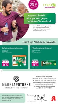 Aktueller mea - meine apotheke Prospekt "Unsere September-Angebote" Seite 1 von 4 Seiten für Gunzenhausen