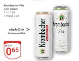 Pils Angebote von Krombacher bei GLOBUS St. Ingbert für 0,65 €
