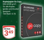 Kopierpapier Angebote von Go Copy bei GLOBUS Wetzlar für 3,49 €