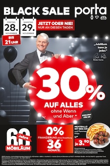 porta Möbel Prospekt BLACK SALE mit 1 Seite