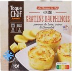 4 mini gratins dauphinois - Toque du Chef à 1,53 € dans le catalogue Lidl