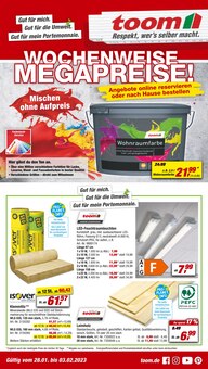 toom Baumarkt Stavenhagen Prospekt der aktuellen Woche, gültig von 28.01.2023 bis 03.02.2023 Aktueller toom Baumarkt Stavenhagen Prospekt "WOCHENWEISE MEGAPREISE!" mit 8 Seiten