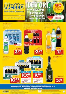 Coca Cola im Netto Marken-Discount Prospekt "DER ORT, AN DEM DU IMMER AUSGEZEICHNETE PREISE FINDEST." mit 2 Seiten (Herne)