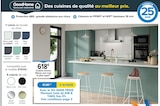 Promo Cuisine Innovo Stévia vert mat, le plan type à 618,00 € dans le catalogue Castorama à Saint-Marcel-lès-Valence