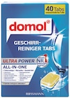 Domol im Rossmann Prospekt Geschirr-Reiniger Tabs Ultra Power von Domol im aktuellen Rossmann Prospekt für 3,95 €