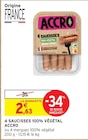 Promo 4 saucisses 100% végétal à 2,63 € dans le catalogue Intermarché à Ailly-sur-Noyé