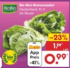 Aktuelle Salat Angebote bei Netto Marken-Discount in Berlin Aktuelles Bio Mini-Romanasalat Angebot bei Netto Marken-Discount in Berlin ab 0,99 €