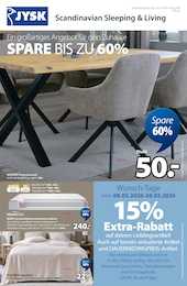 JYSK Prospekt für Köln: "SPARE BIS ZU 60%", 9 Seiten, 30.12.2025 - 14.02.2026