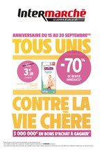 Catalogue Intermarché à Vitrolles, avec 40 pages Prospectus Intermarché à Vitrolles, "Tous unis contre la vie chère", 40 pages, 15/09/2020 - 20/09/2020