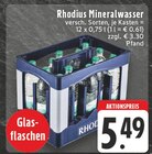 E center Straßenhaus - Mineralwasser Angebot im Prospekt Mineralwasser bei E center im Straßenhaus Prospekt für 5,49 €